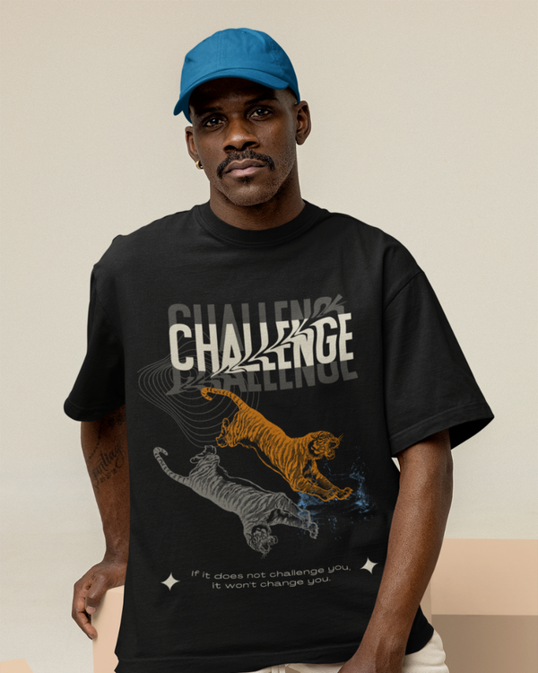 Men's Oversize Printed T-Shirt | Challenge