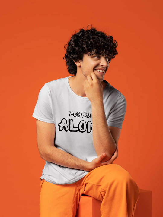Men's Printed T-Shirt | Forever Alone