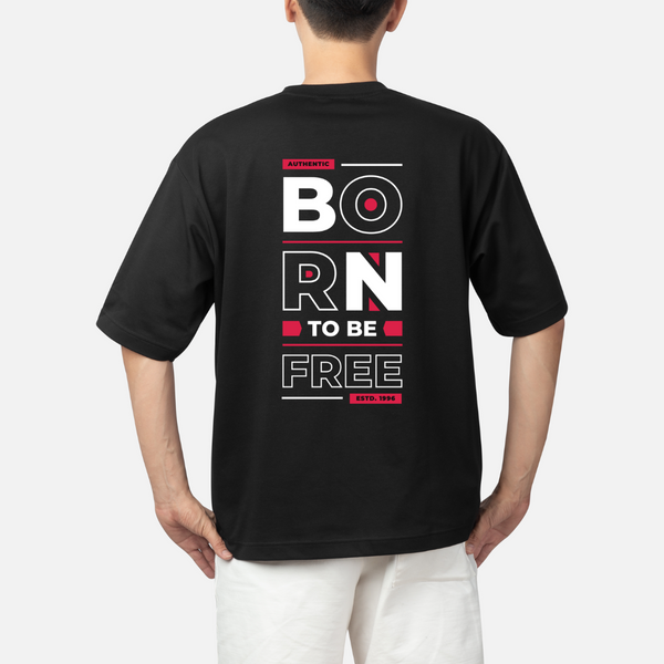 Men's Oversize Printed T-Shirt | Born to be free